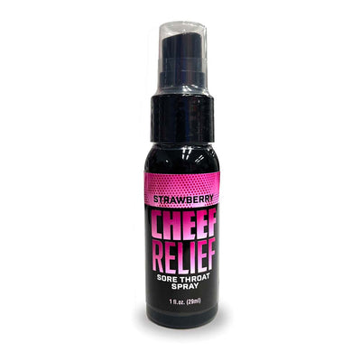 Cheef Relief Throat Spray Strawberry 1 oz. - Headshop.com