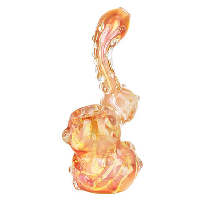 Full Blown Marble Golden Bubbler - 5.75" - Headshop.com