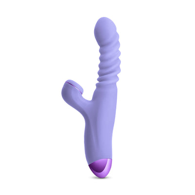 Luxe Nova Rechargeable Thrusting & Throbbing Stimulator Purple