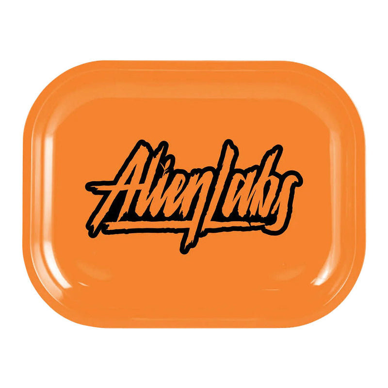 Alien Labs Metal Rolling Tray | Orange Logo - Headshop.com