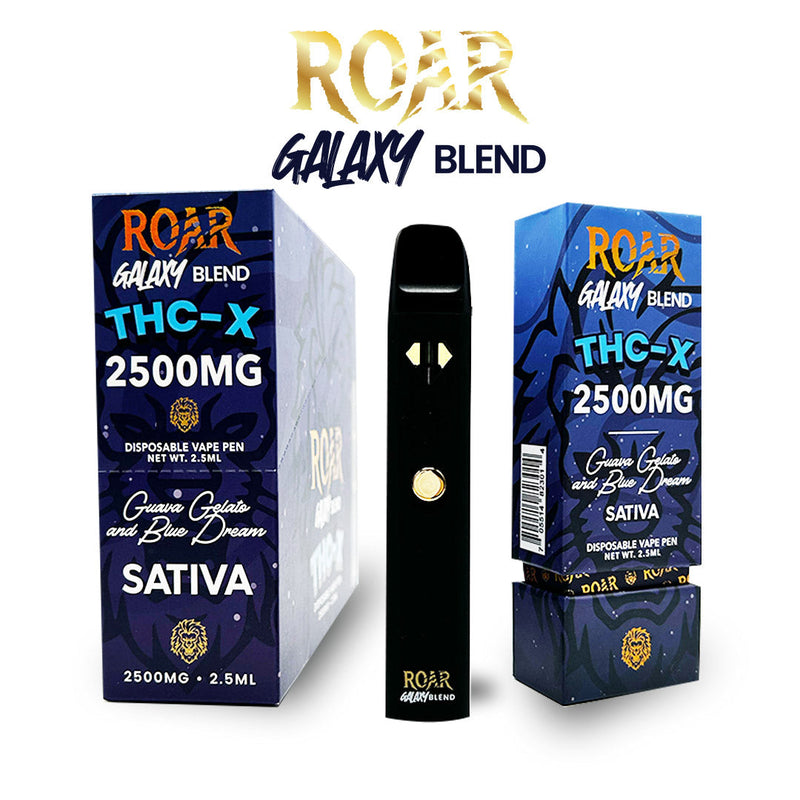 Roar Galaxy Blend THC-X Disposable Vape 2500MG - Guava Gelato & Blue Dream (Sativa) - Headshop.com