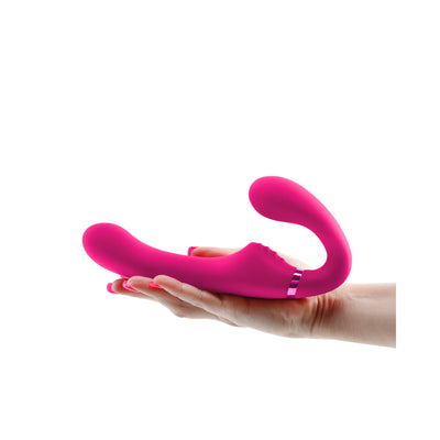 ShiShi Midnight Rider Vibrating Strapless Strap-On Pink