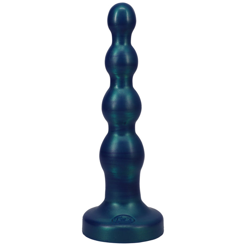 Tantus Ripple Large 8 in. Anal Beads Dildo Medium-Firm Malachite