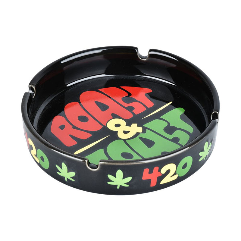 Roast and Toast Ceramic Ashtray - 6" - Headshop.com