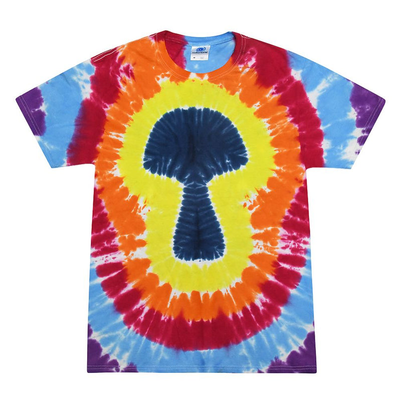 Short Sleeve Tie Dye T-Shirt | Multicolor Mushroom