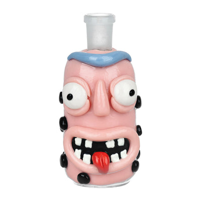 Mr Pickle Glass & Enamel Glow Ash Catcher - 4.5" / 14mm / 90D / Colors Vary - Headshop.com