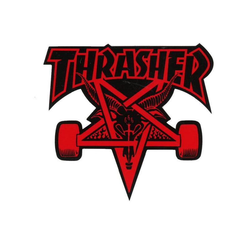 Thrasher Pentagram Skate Wheels Sticker | 4.5"x4.25"