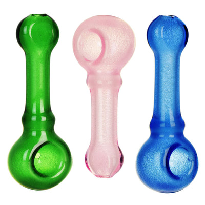 Glow in Dark Color Spoon Pipe - 4.25" / Colors Vary - Headshop.com