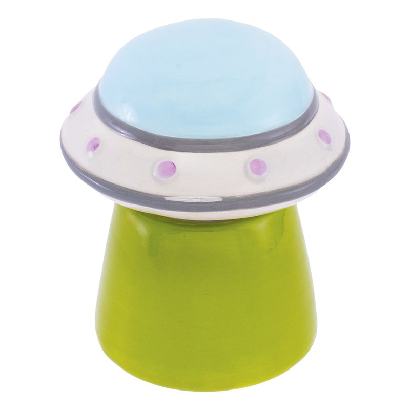 Fujima UFO Cow Ceramic Stash Jar - 4"