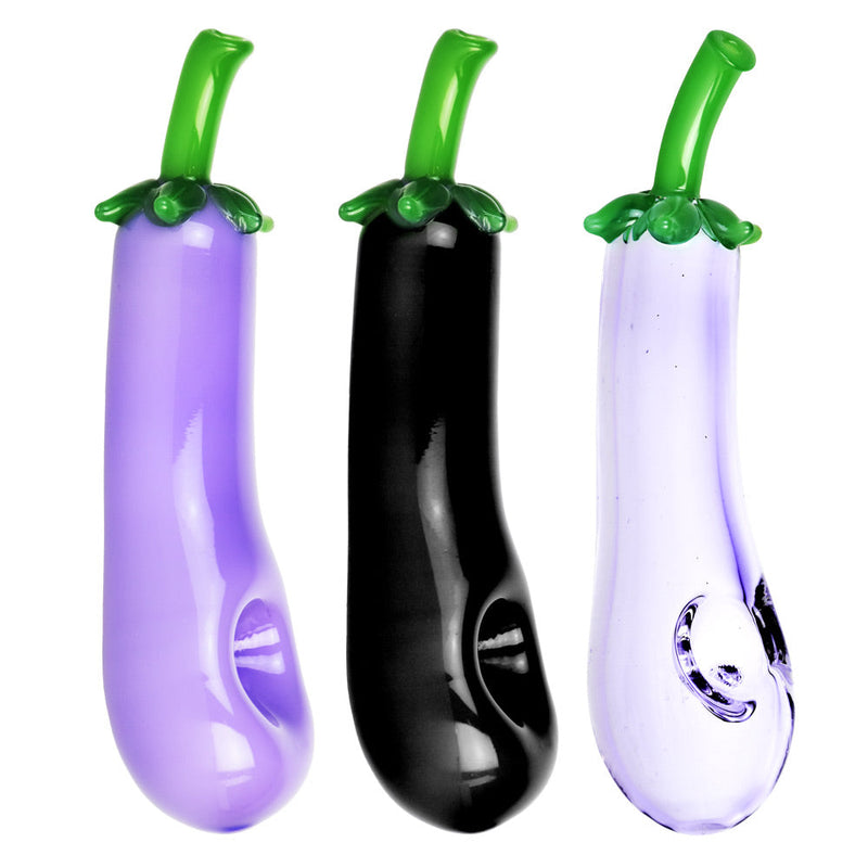 Chinese Eggplant Hand Pipe - 5" / Colors Vary - Headshop.com