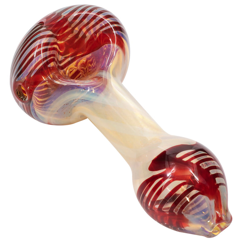 LA Pipes Twisty Cane Spoon Glass Pipe (Various Colors) - Headshop.com