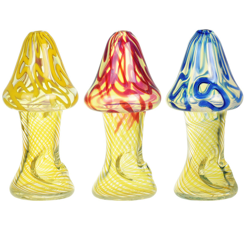 Roped Mushroom Hand Pipe - 4"/Colors Vary - Headshop.com