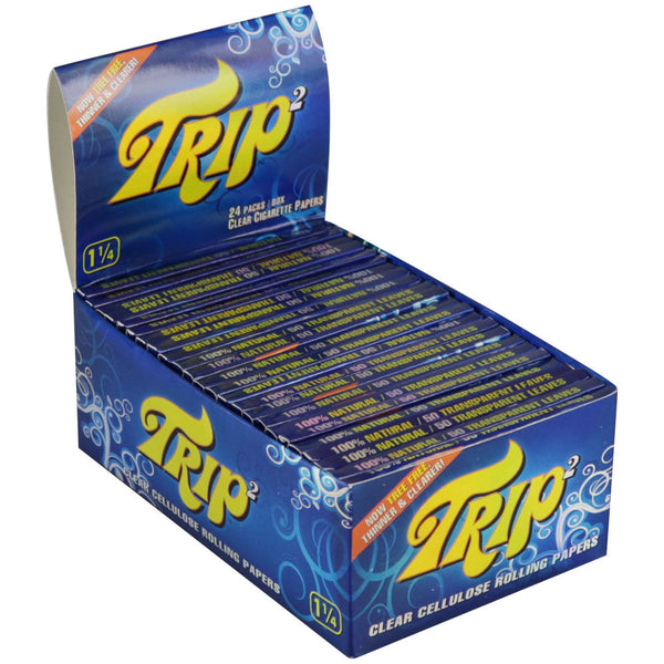 Trip2 Clear Rolling Papers - 1 1/4" - 24PK