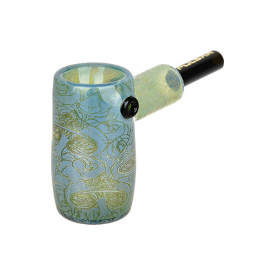 Pulsar Inside Print Glass Mini Hammer Bubbler | Melting Shrooms | 3.5" - Headshop.com