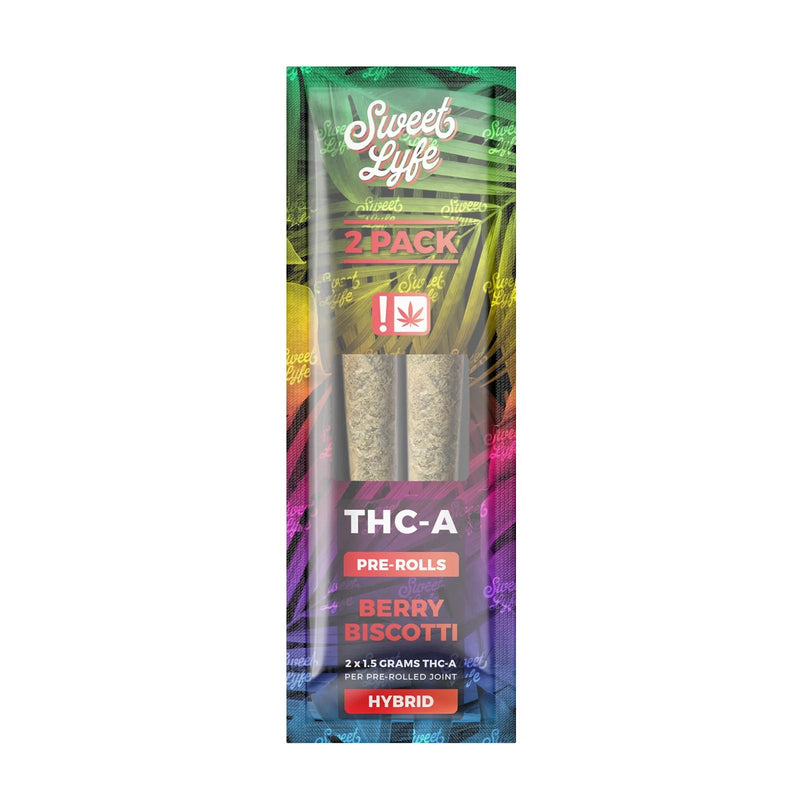 Sweet Lyfe THC-A Joints - 2 Pack Berry Biscotti (Hybrid) - Headshop.com