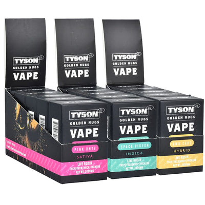 TYSON 2.0 Golden Nugs Live Rosin Disposable Vape | 3g | 5ct Display - Headshop.com