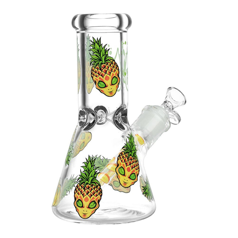 Pulsar Pine alien Design Series Glass Beaker Water Pipe - 8" - Headshop.com