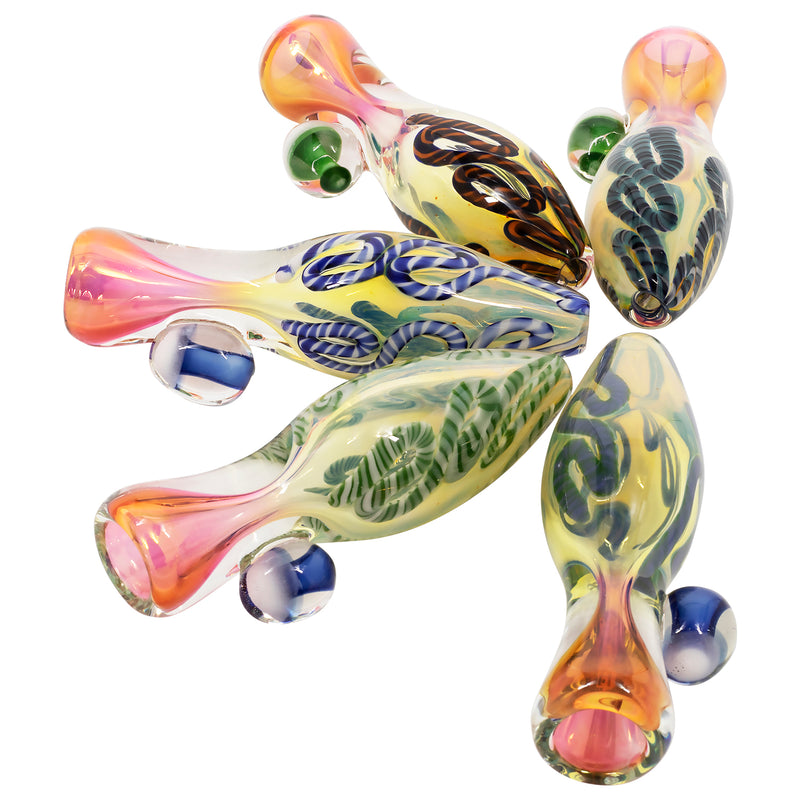 LA Pipes The "Fun-Guy" Glass Chillum - Headshop.com