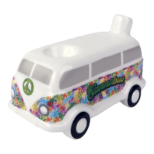 Wacky Bowlz Cannabus Ceramic Pipe - 4.5"