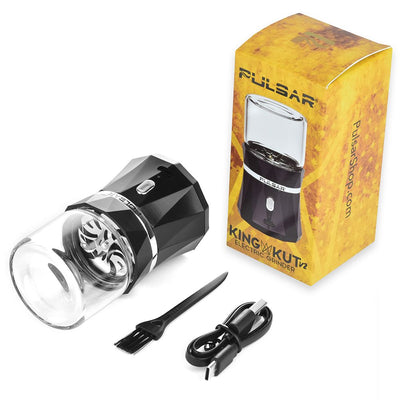 6CT DISPLAY - Pulsar King Kut V2 Electric Grinder - Black - Headshop.com