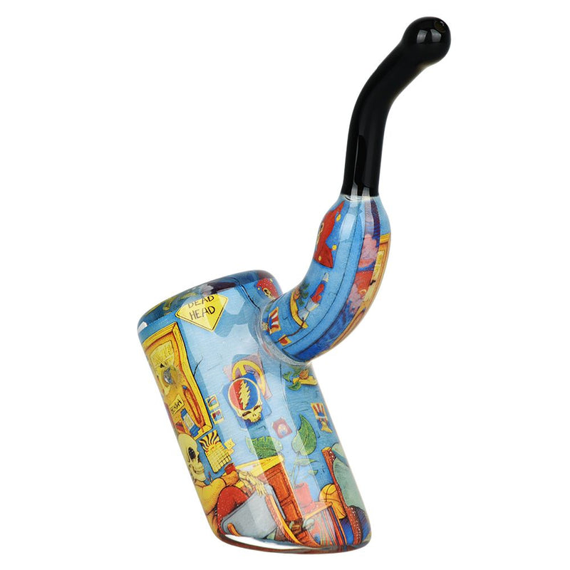 Grateful Dead x Pulsar Inside Print Bent Sherlock Pipe | 4"