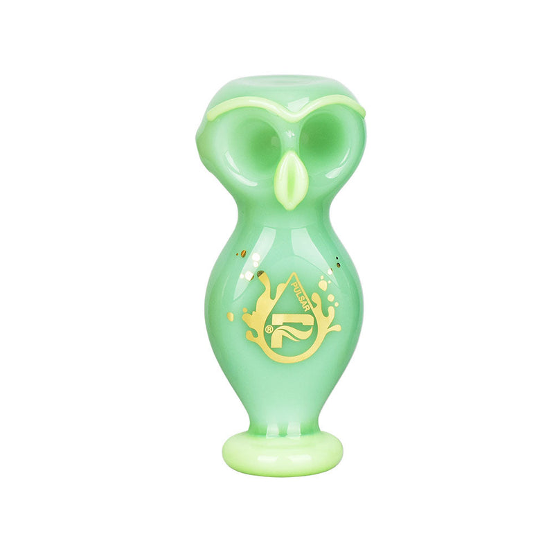 Pulsar Wise Owl Double Bowl Hand Pipe - 4"/Colors Vary - Headshop.com