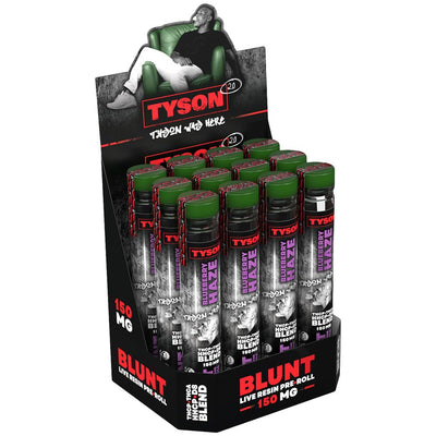 TYSON 2.0 Live Resin D8 Blend Pre-Roll Blunt | 150mg | 12ct Display - Headshop.com