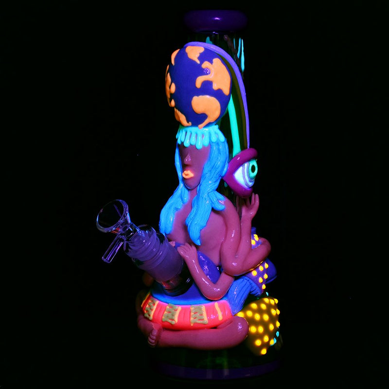 Pulsar Artist Series Glow Beaker Water Pipe | 9.5" | 14mm F - Headshop.com