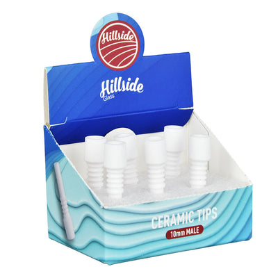 6PC DISP - Hillside Glass Ceramic Dab Tips - 1.5" / 10mm M - Headshop.com