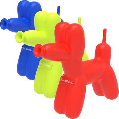 PieceMaker K9 Balloon Dog Silicone Water Pipe - 7.5" / Colors Vary - Headshop.com