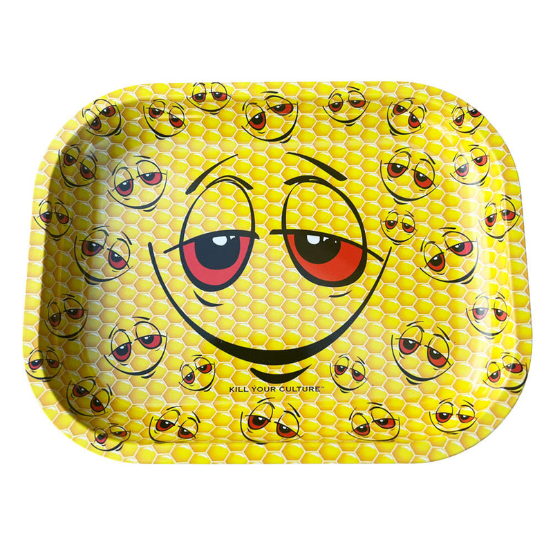 Kill Your Culture Rolling Tray - 7"x5.5" / 420 Smiley - Headshop.com