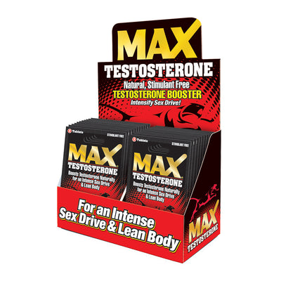 MaxTestosterone Booster Pills 2-Pack 24-Piece Display