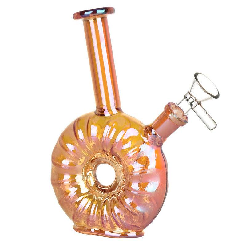 Electroplated Donut Glass Water Pipe - 6.75" / 14mm F - Headshop.com