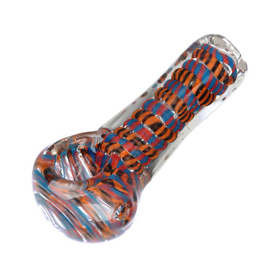 End Of My Rope Square Stem Glass Spoon Pipe - 3.5" / Colors Vary - Headshop.com