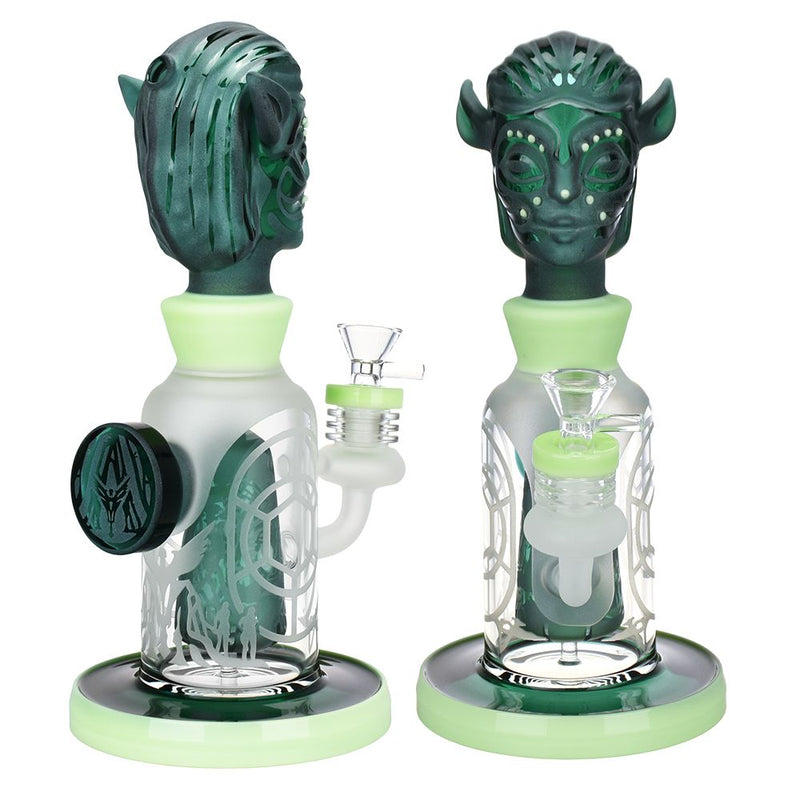 Avatar Etched Glass Water Pipe - 10.25" / 14mm F / Colors Vary - Headshop.com