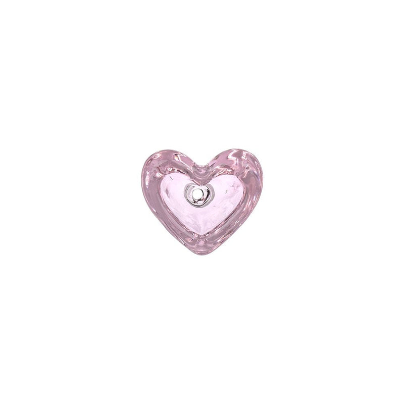 Pulsar Heart-Shaped Bowl Herb Slide - 14mm M / Pink 9ct