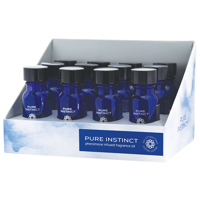 Pure Instinct Pheromone Fragrance Oil True Blue Display 12ct