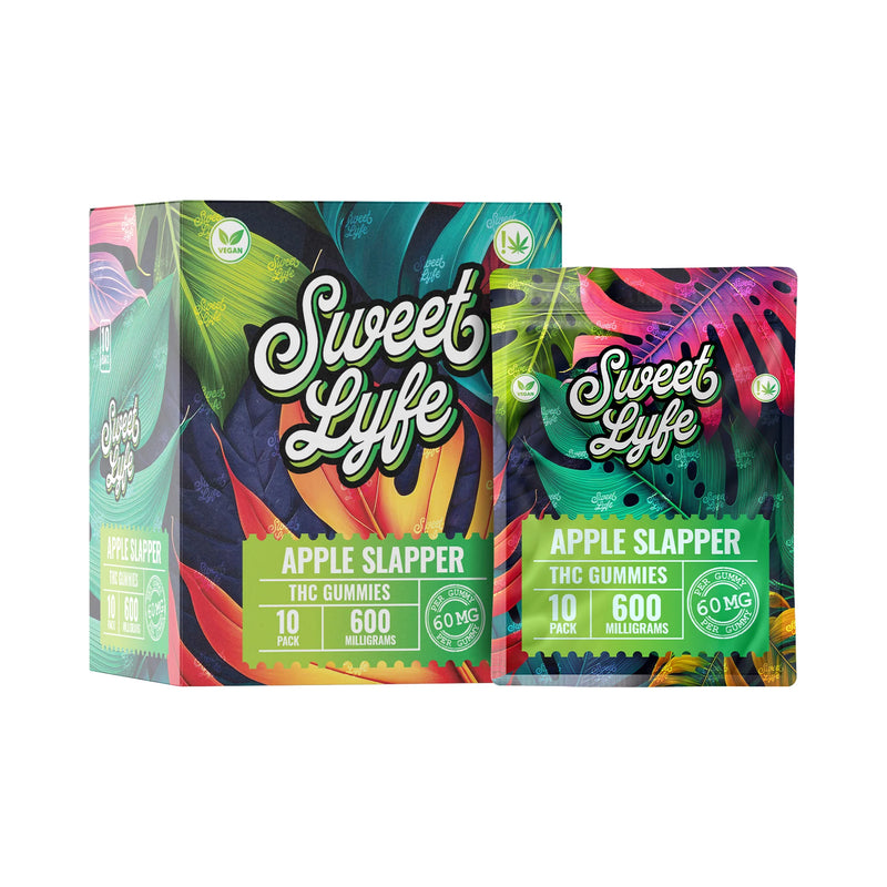 Vegan Gummies 600MG THC Blend - Apple Slapper - Headshop.com