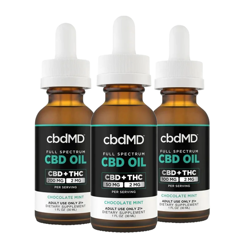 cbdMD CBD Tincture Drops - Chocolate Mint - Headshop.com