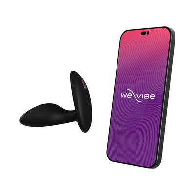 We-Vibe Ditto+ Rechargeable Remote-Controlled Silicone Vibrating Anal Plug Satin Black