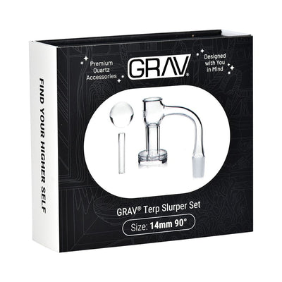 GRAV Slurper Bucket Quartz Banger Set | 3pc | 14mm M - Headshop.com