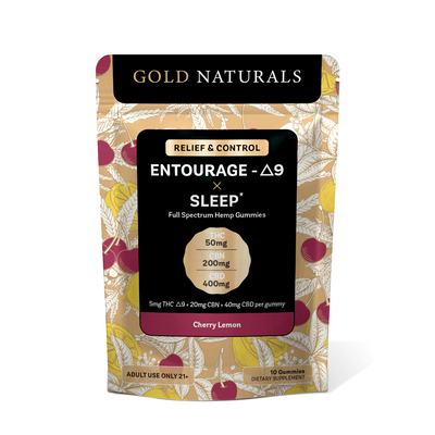 Gold Naturals 5 mg Entourage Δ9 x Sleep Gummy