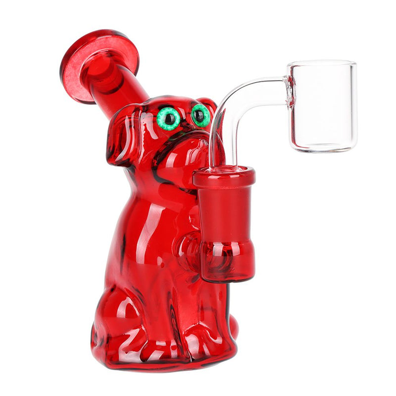 Big Red Dog Glass Dab Rig - 4" / 14mm F