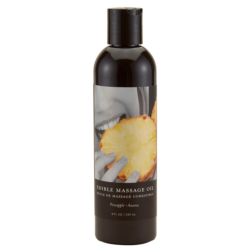 Earthly Body Edible Massage Oil Pineapple 8oz - Headshop.com