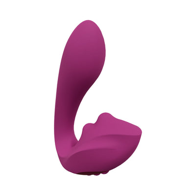 VIVE YUKI Rechargeable Dual Motor G-Spot Vibrator with Massaging Beads Pink