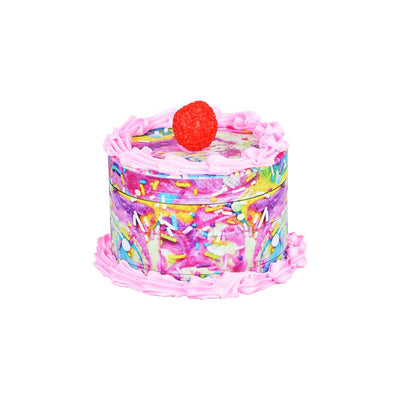 Birthday Cake Grinder | 4pc | 2.5" - Headshop.com