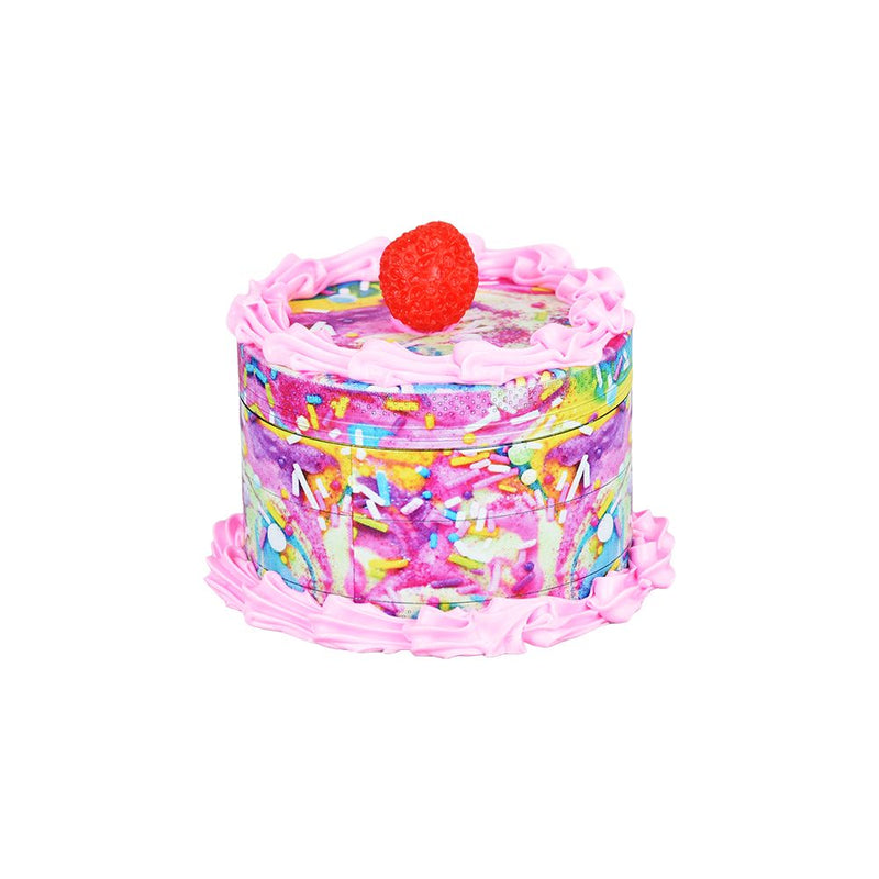 Birthday Cake Grinder | 4pc | 2.5" - Headshop.com