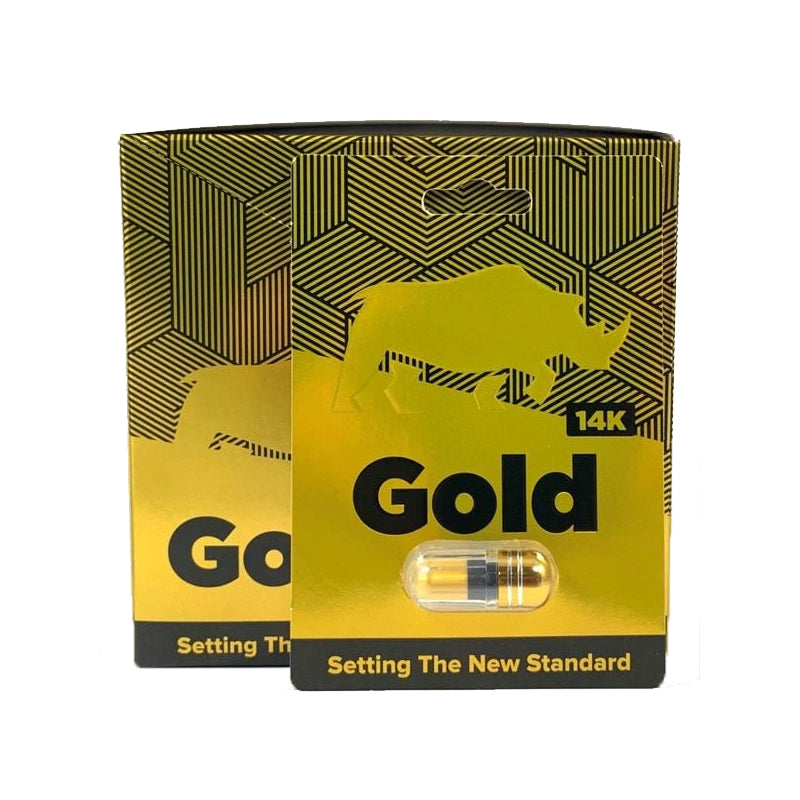 Rhino 14K Gold 24/Dp capsules - Headshop.com