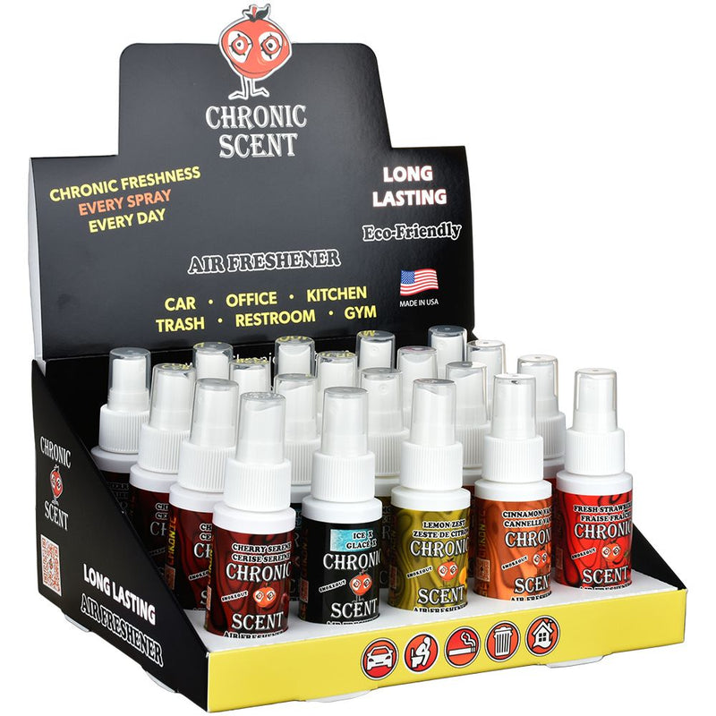 Orange Chronic Scent Air Freshener Spray | Assorted Scents | 20ct Display - Headshop.com