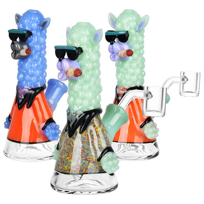 Smokin' Llama Glass Dab Rig - 6" / 14mm F - Headshop.com